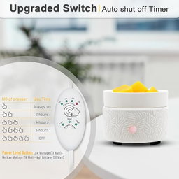 Ceramic 3-in-1 Wax Warmers with Timer