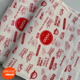  DELI PAPERS - “FOOD TO GO”  / RED & WHITE  - 17” x 12”