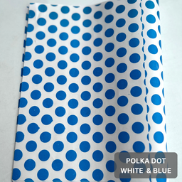  DELI PAPERS - “POLKA DOT”  / BLUE & WHITE - 3 SIZES
