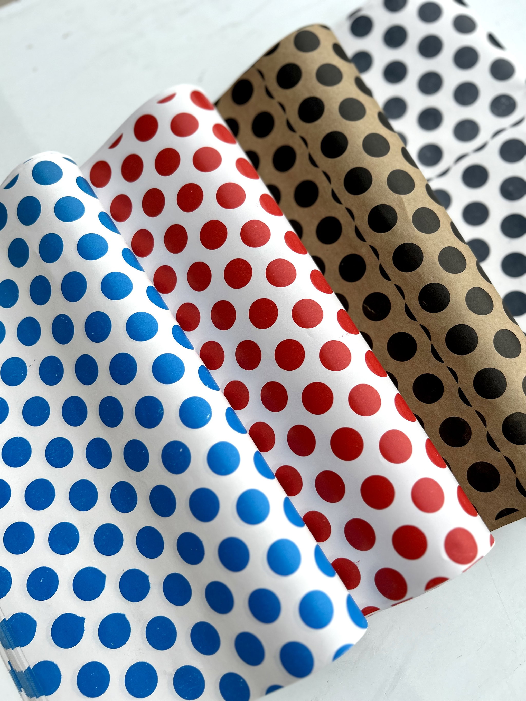  DELI PAPERS - “POLKA DOT”  / RED & WHITE - 3 SIZES_11