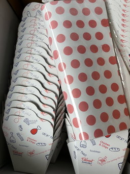  DELI PAPERS - “POLKA DOT”  / RED & WHITE - 3 SIZES