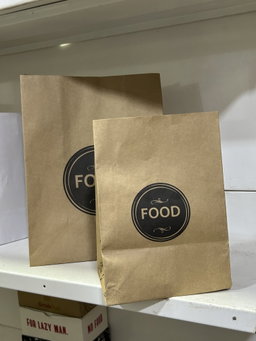 DELIVERY TAKEOUT BAGS - GENERIC DESIGN / “FOOD TO GO” BROWN & BLACK WITHOUT HANDLES