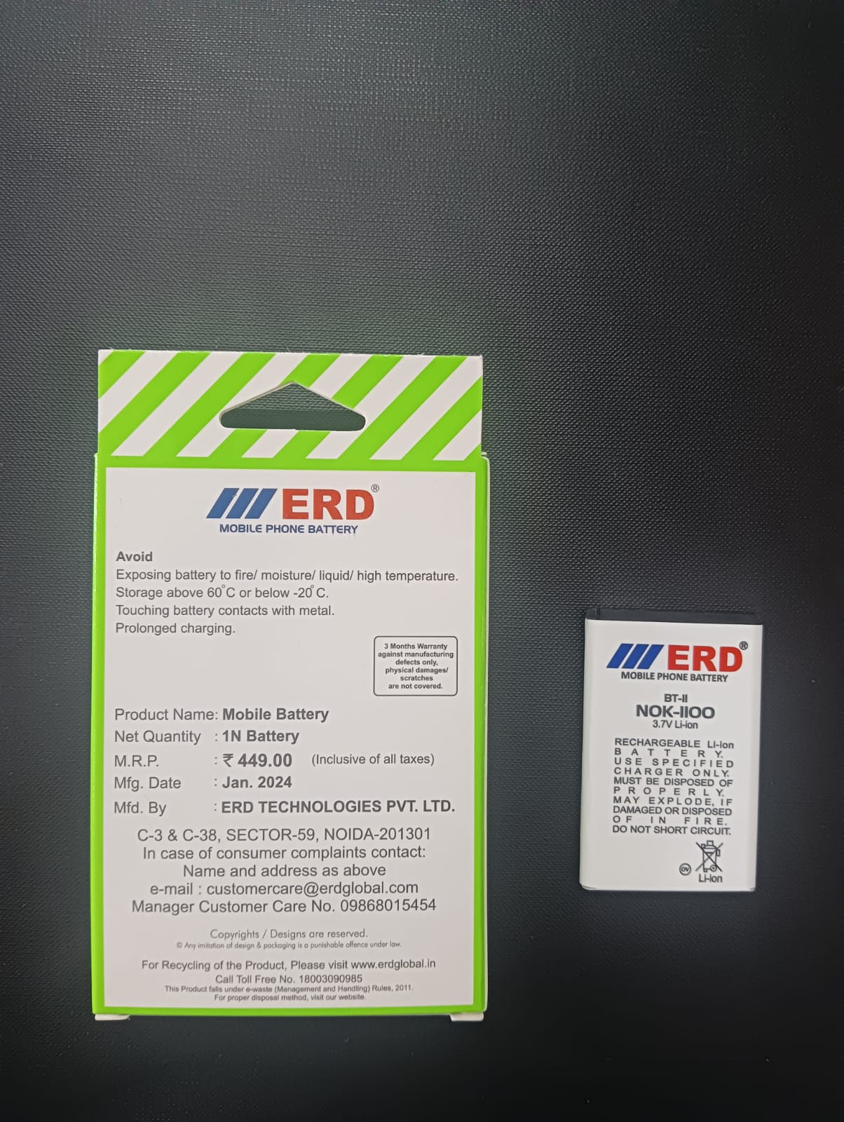 ERD BT-11 NOK-1100 LI-ION Mobile Battery_2