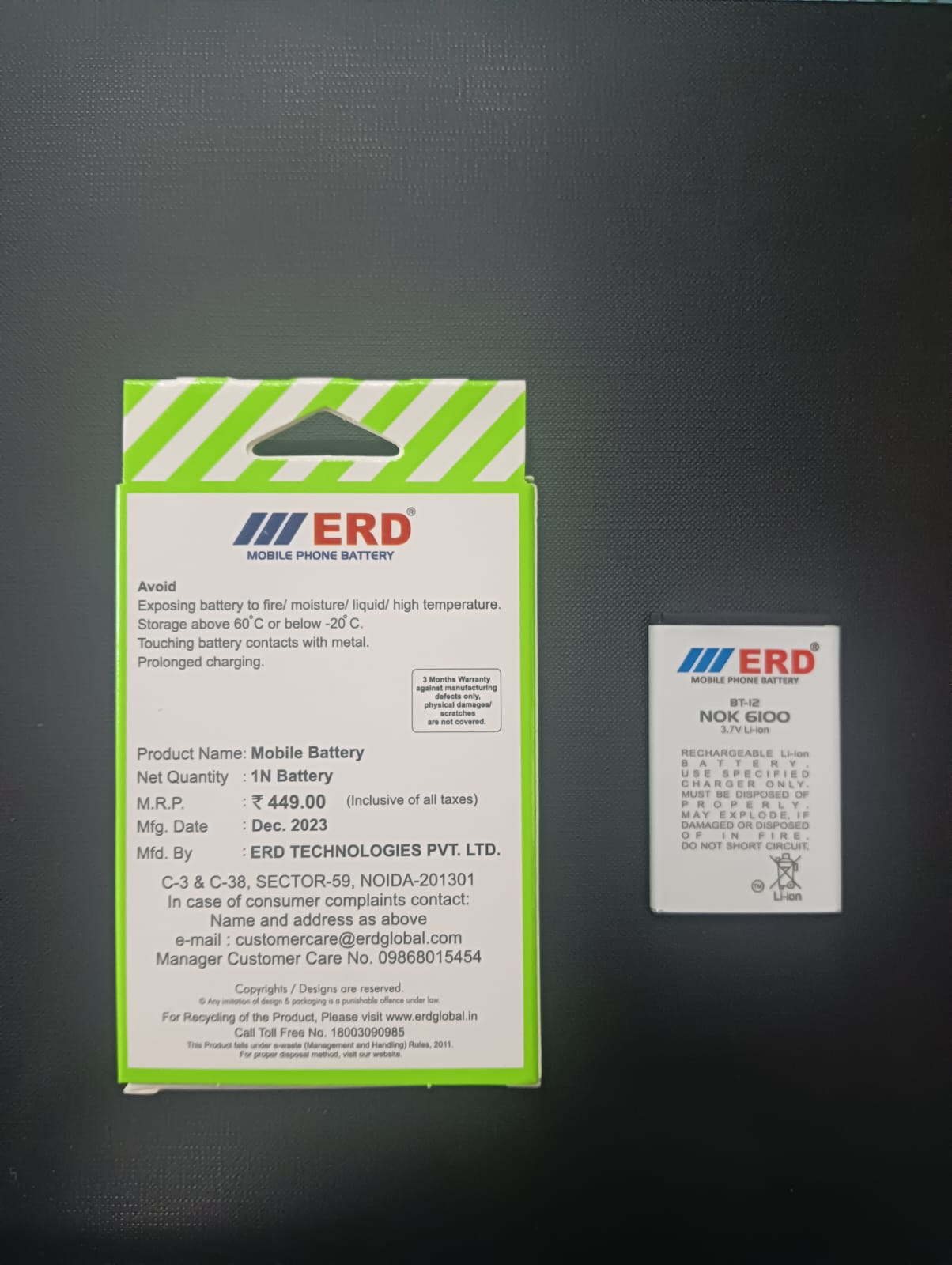 ERD BT-12 NK-6100 LI-ION Mobile Battery_2