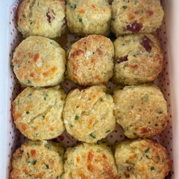 Bak Kwa & cheese scones 