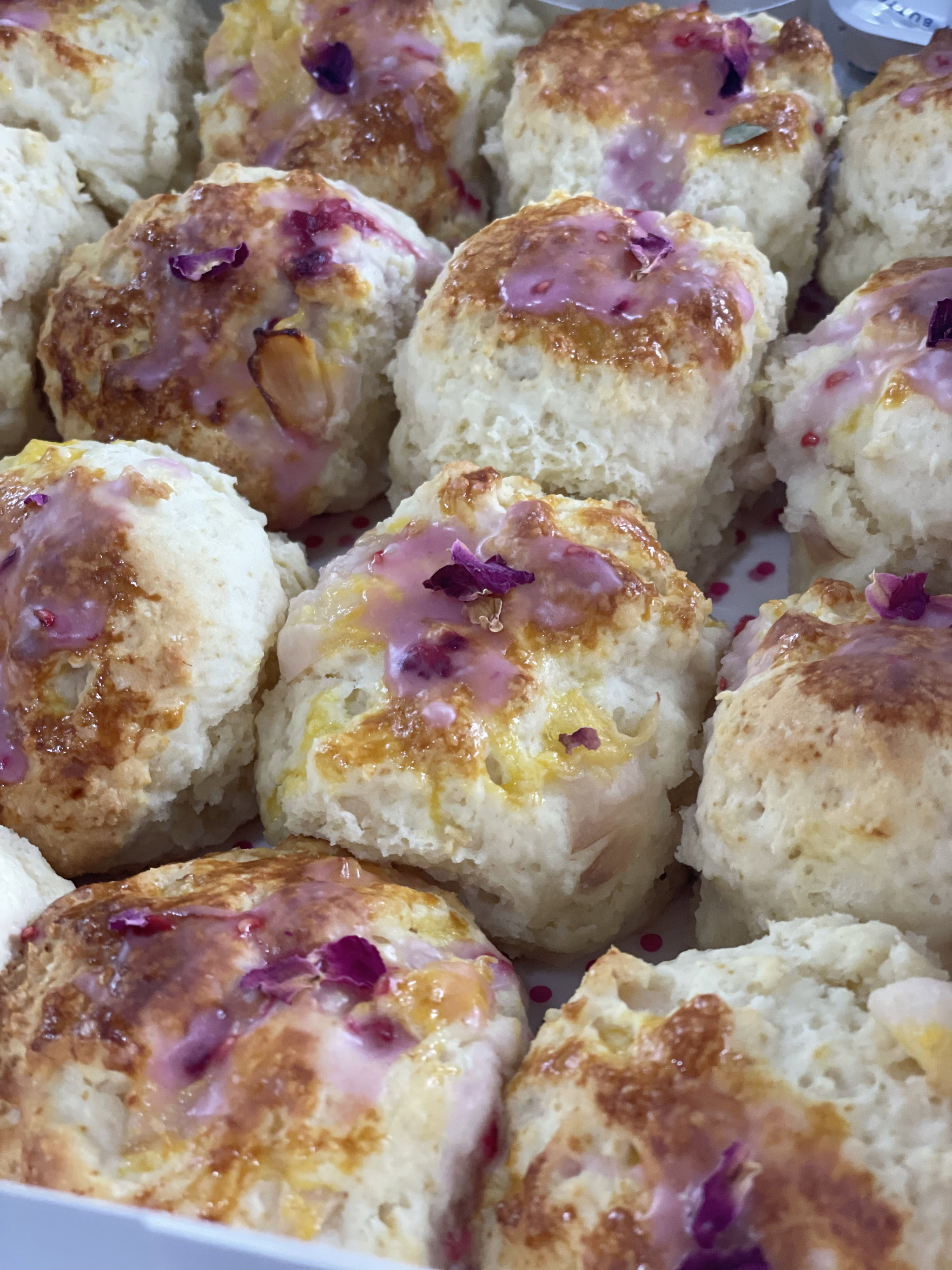 Lychee rose scones _0