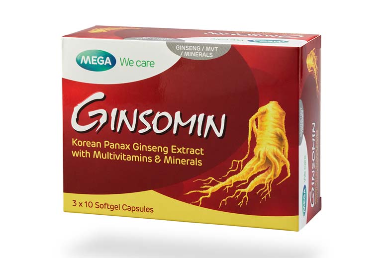 GINSOMIN Korean Panax Ginseng Extract with Multivitamins & Minerals_0