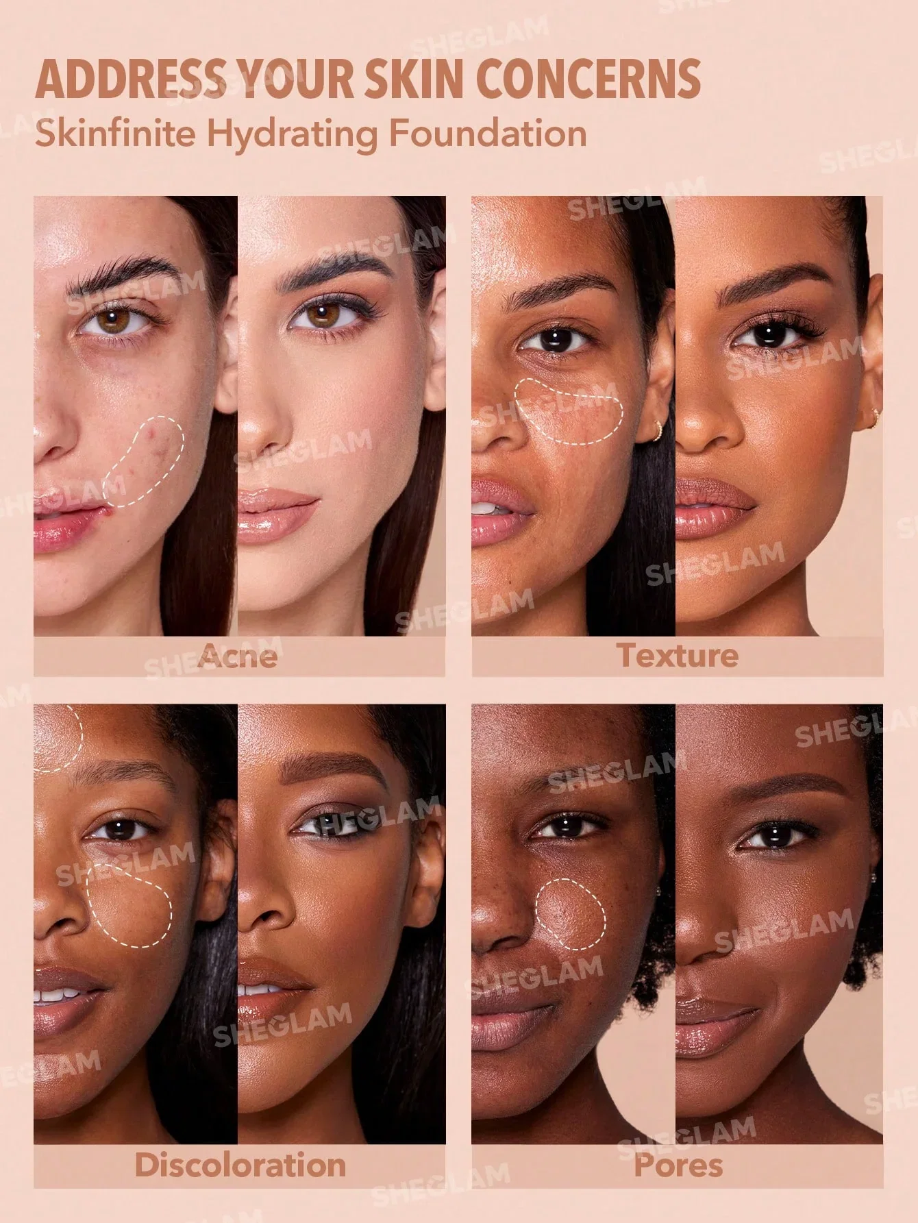 SHEGLAM Skinfinite Hydrating Foundation Sample - Sand_6