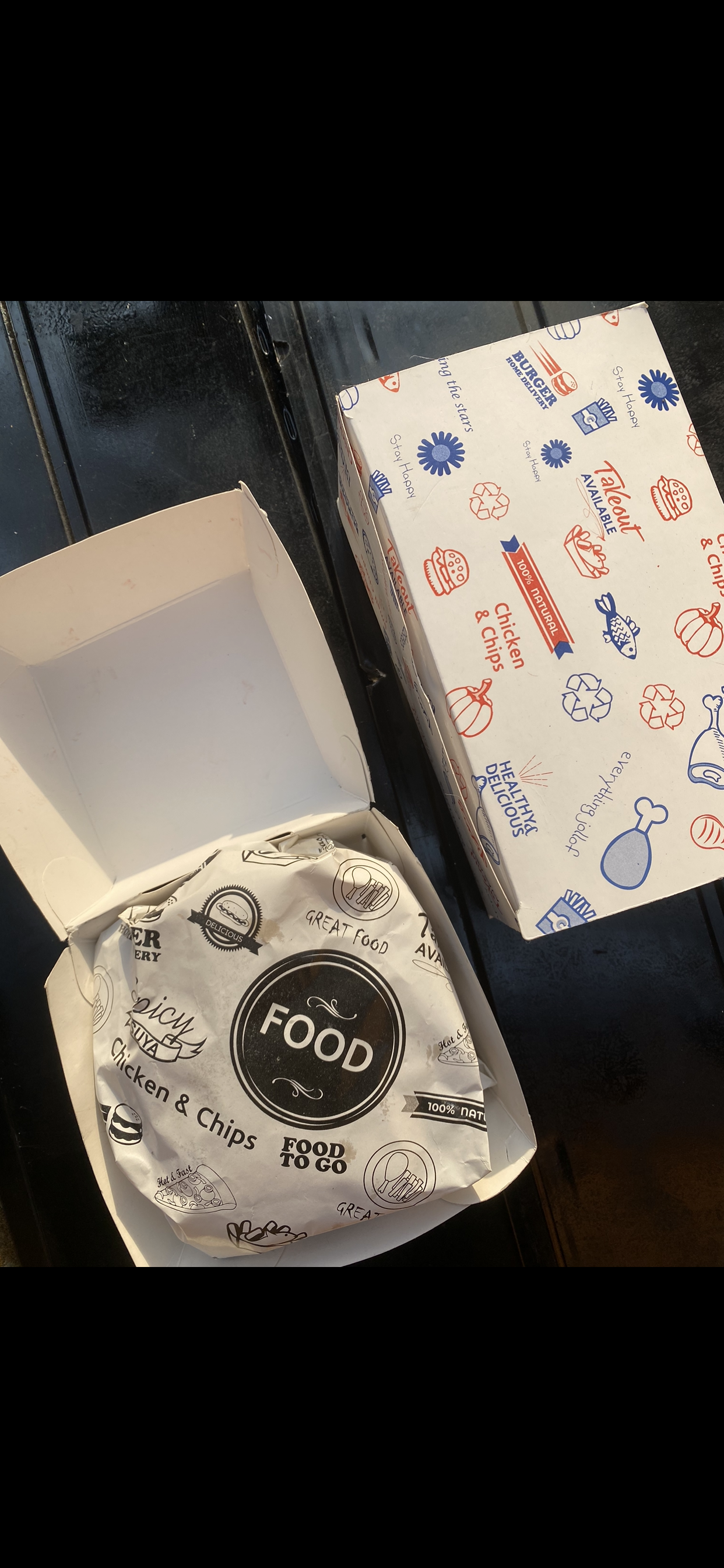  QUICK SERVICE TAKEOUT BOXES - “GENERIC FOODSTEPS DESIGN”_5