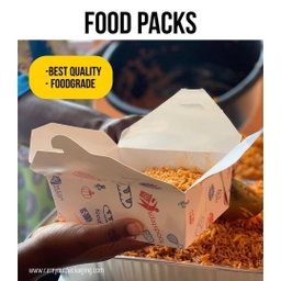 TAKEOUT LUNCH BOXES - ''GENERIC FOODSTEPS DESIGN'' - 40oz - 1183ml
