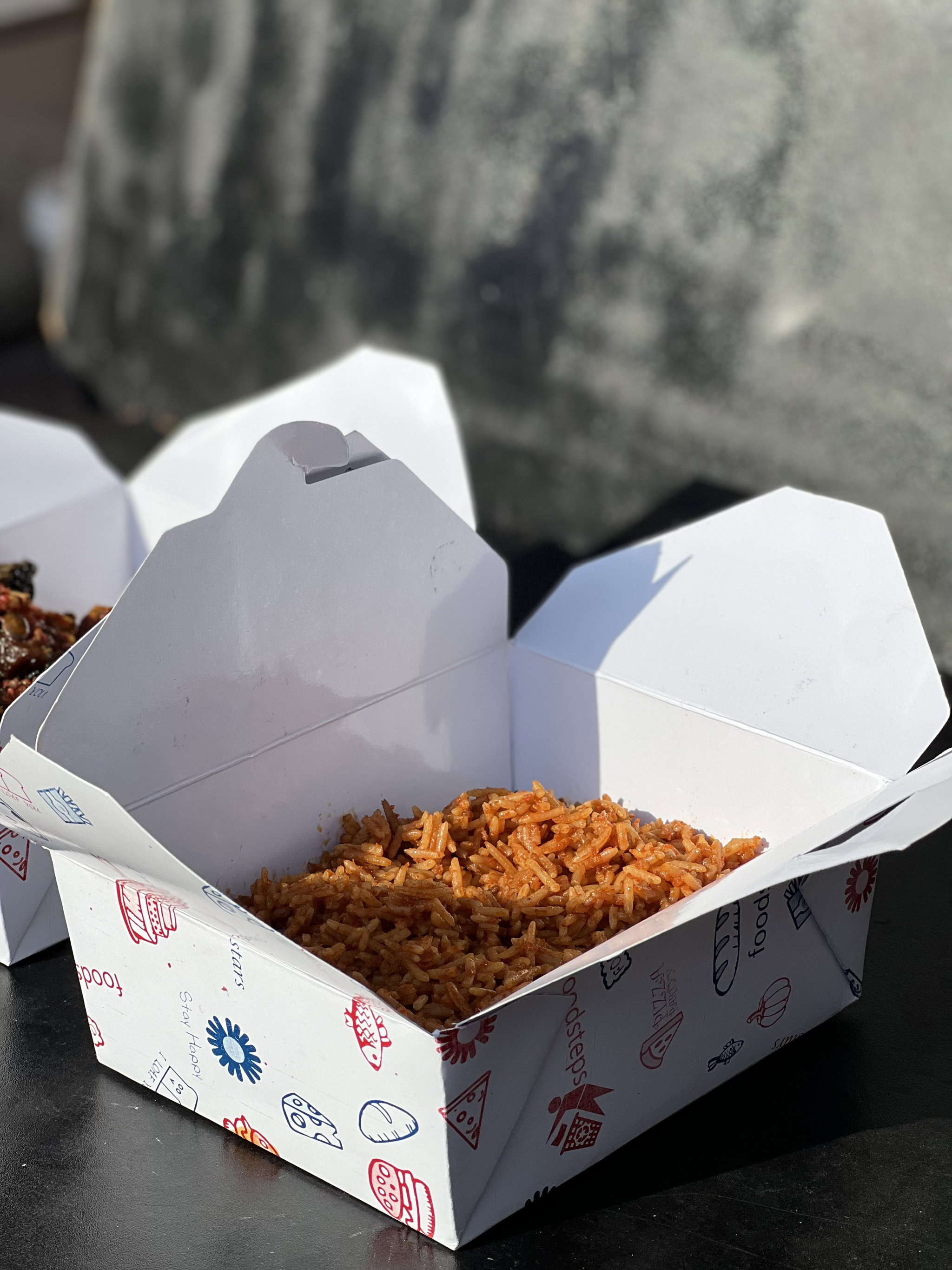 TAKEOUT LUNCH BOXES - ''GENERIC FOODSTEPS DESIGN'' - 40oz - 1183ml_5