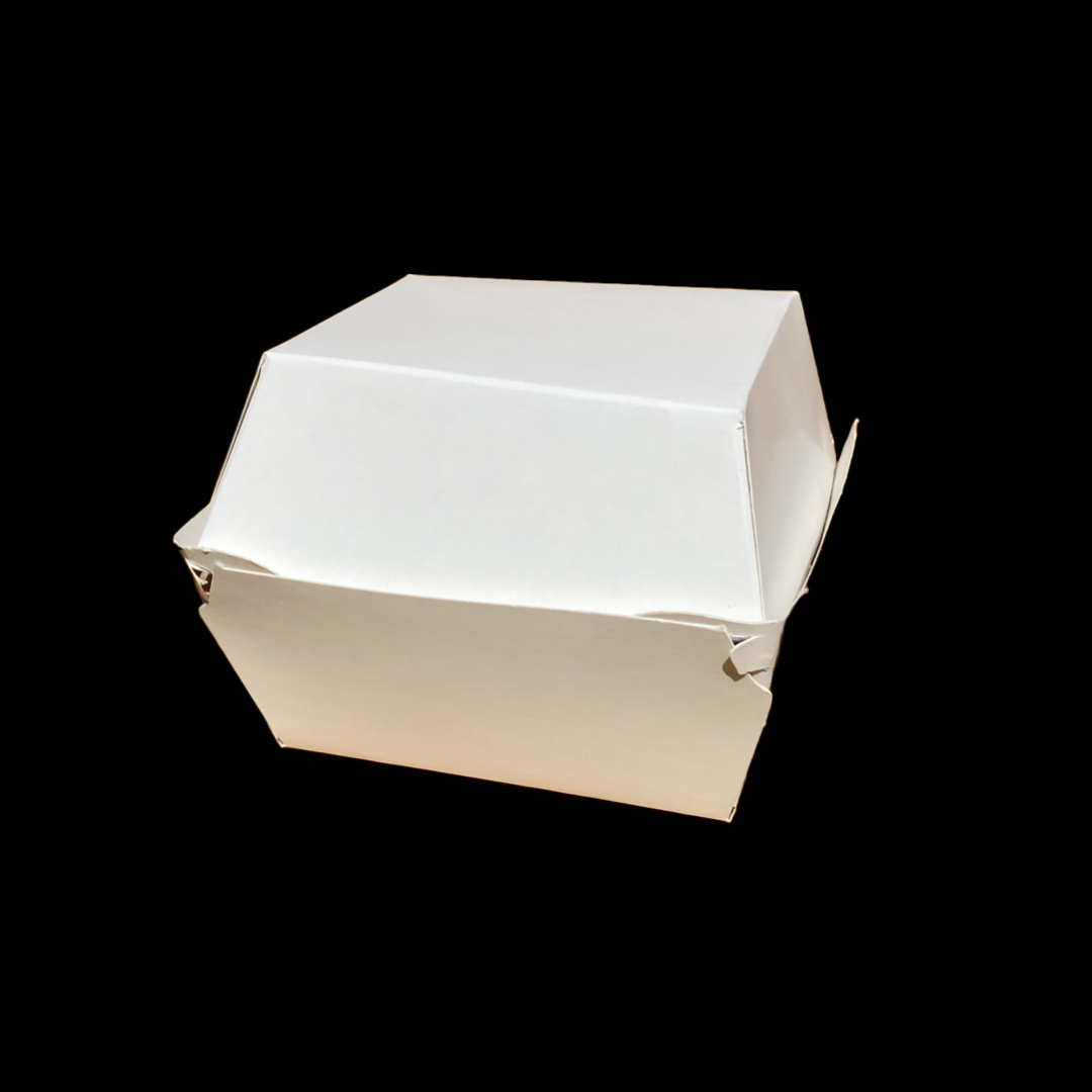 CLAMSHELL BURGER BOXES - PLAIN WHITE _2