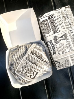 CLAMSHELL BURGER BOXES - PLAIN WHITE 