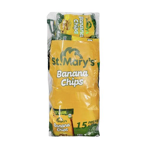 St Mary's Crispy Banana Chips 15 Units / 36 g_0