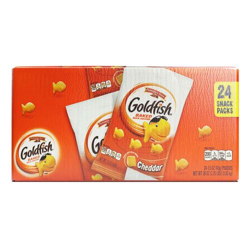 Pepperidge Farm Cheddar Cheese Goldfish Crackers 24 Units / 43 g / 1.5 oz