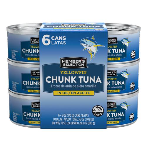Member's Selection Tuna in Vegetable Oil 6 Units / 170 g / 6 oz_0