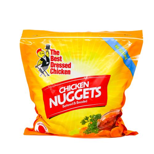 The Best Dressed Chicken Frozen Breaded Chicken Nuggets 1.36 kg / 3.0 lb