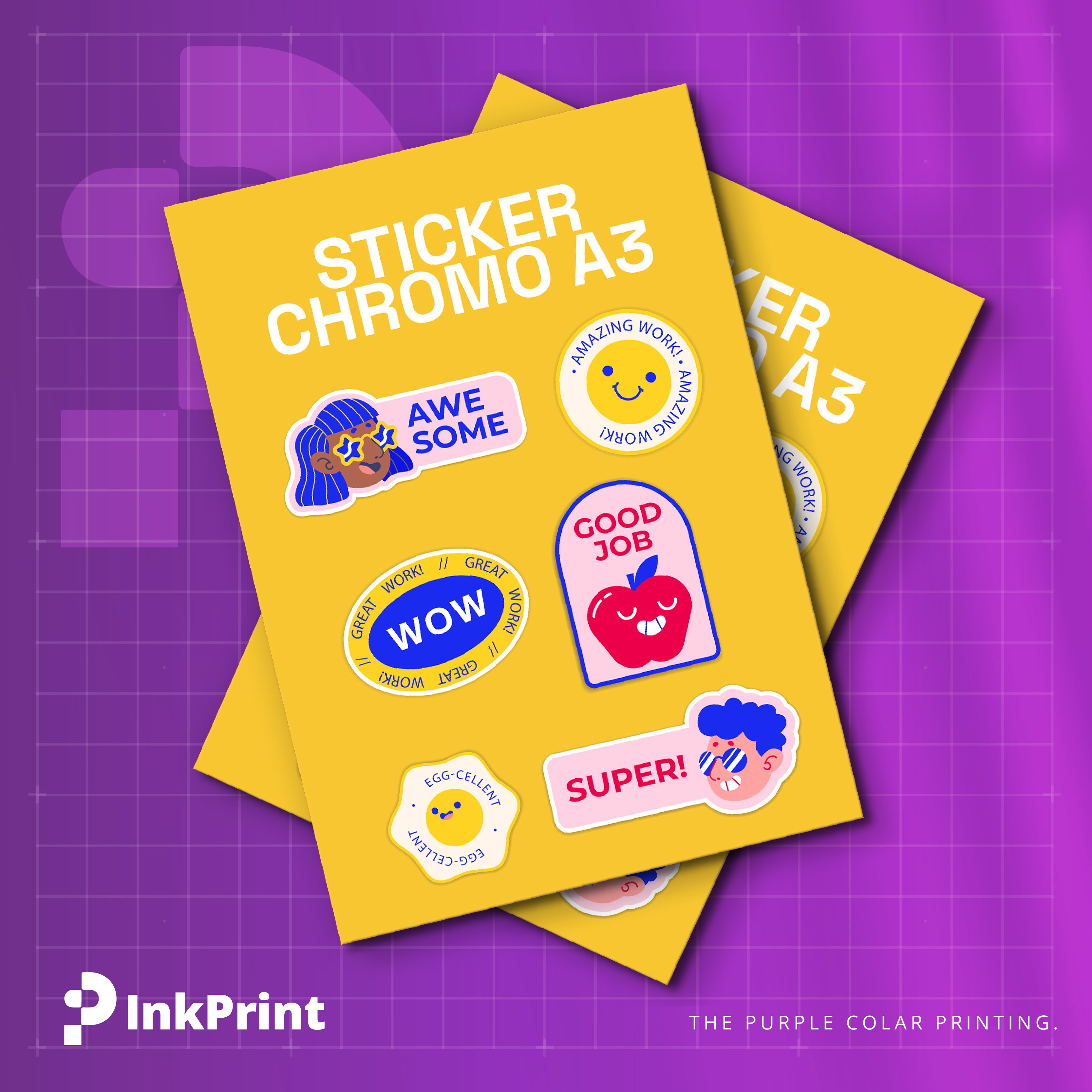 Sticker Kromo A3