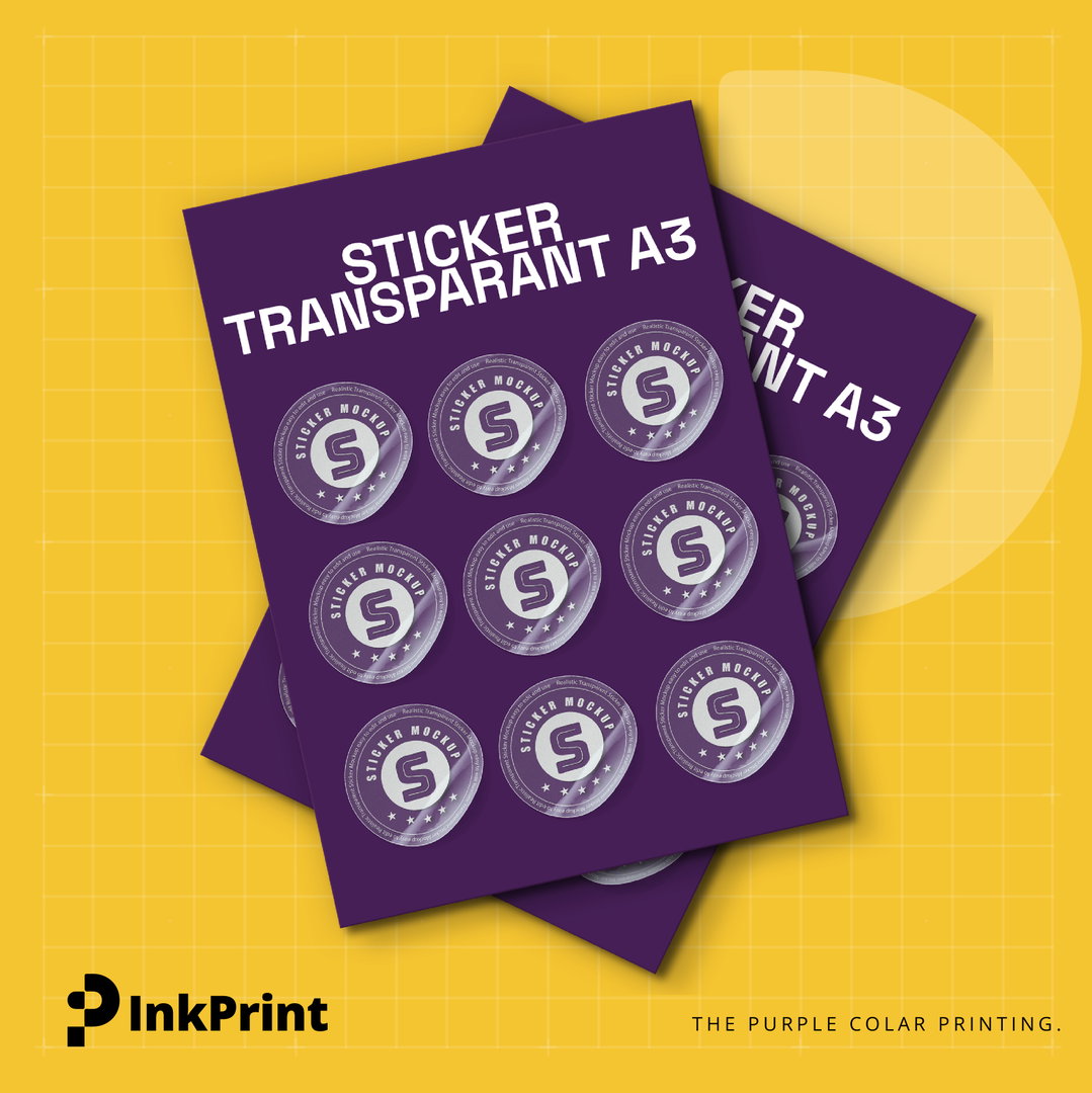 Sticker Transparant A3
