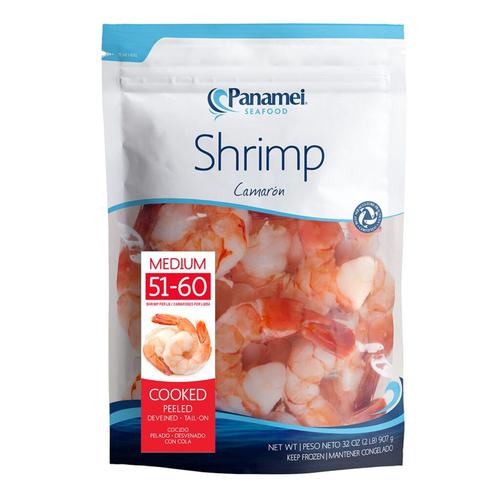 Panamei Medium Shrimp 51-60 Cooked 907 g / 2 lb