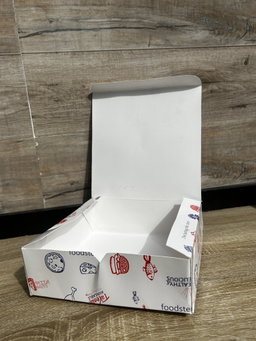 “FOODSTEPS” ER TAKEOUT BOXES - 8” x 8” x 3.5” 