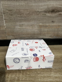 “FOODSTEPS” ER TAKEOUT BOXES - 8” x 8” x 3.5” 