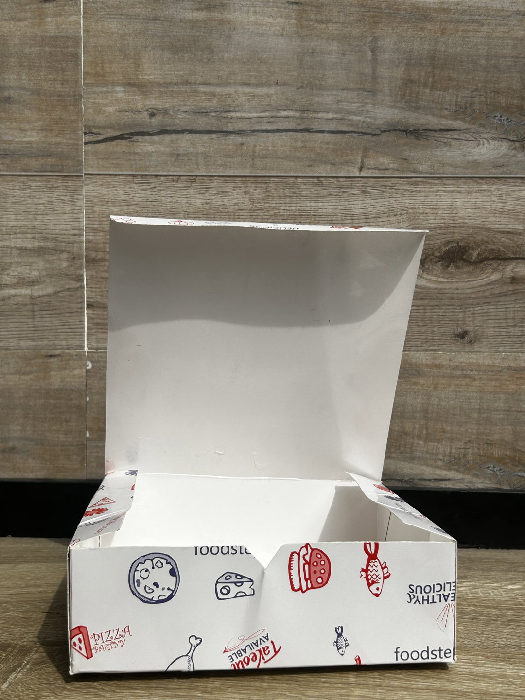 “FOODSTEPS” ER TAKEOUT BOXES - 8” x 8” x 3.5”