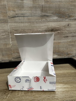 “FOODSTEPS” ER TAKEOUT BOXES - 8” x 8” x 3.5” 