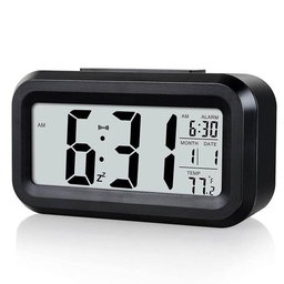 Digital Alarm Clock with LCD Screen, Date, Temperature & Humidity Display