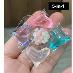 50 Pods ｜ 5-in-1 Laundry Pods Detergent Capsules (Comes with Box)