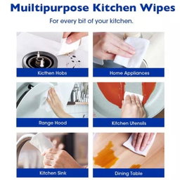 Kitchen Wipes 80s Grease Oil Dirt Remover Wet Wipes 