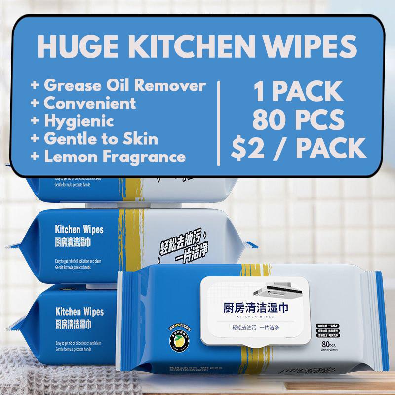 Kitchen Wipes 80s Grease Oil Dirt Remover Wet Wipes _0