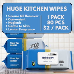 Kitchen Wipes 80s Grease Oil Dirt Remover Wet Wipes 