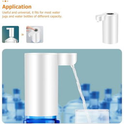 Smart Automatic Portable Water Bottle Pump with USB Charging