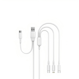 2 For 3 USB & Type-C Transfer Port Fast Charging Cable and Charging Adaptor