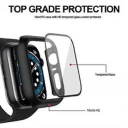 45mm Watch Cover and Screen Protector for Apple - Black