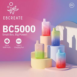 EBDESIGN BC5000 Rechargeable Disposable E-Cigarette - Mixed Fruity