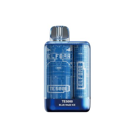 Elfbar TE5000 Rechargeable Disposable Vape Pod - Blue Razz Ice