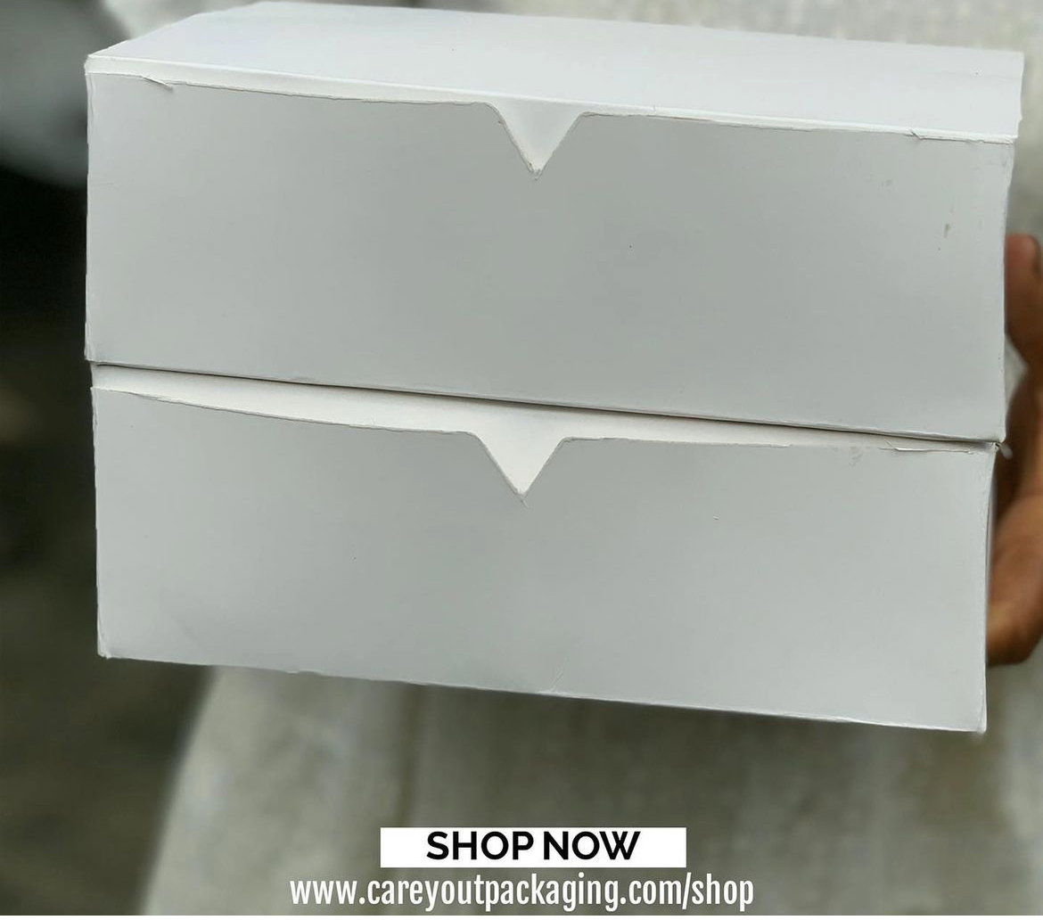 PLAIN  WHITE “ER” TAKEOUT BOXES - 8” x 8” x 3.5”  / WINDOWED & NON WINDOWED_11