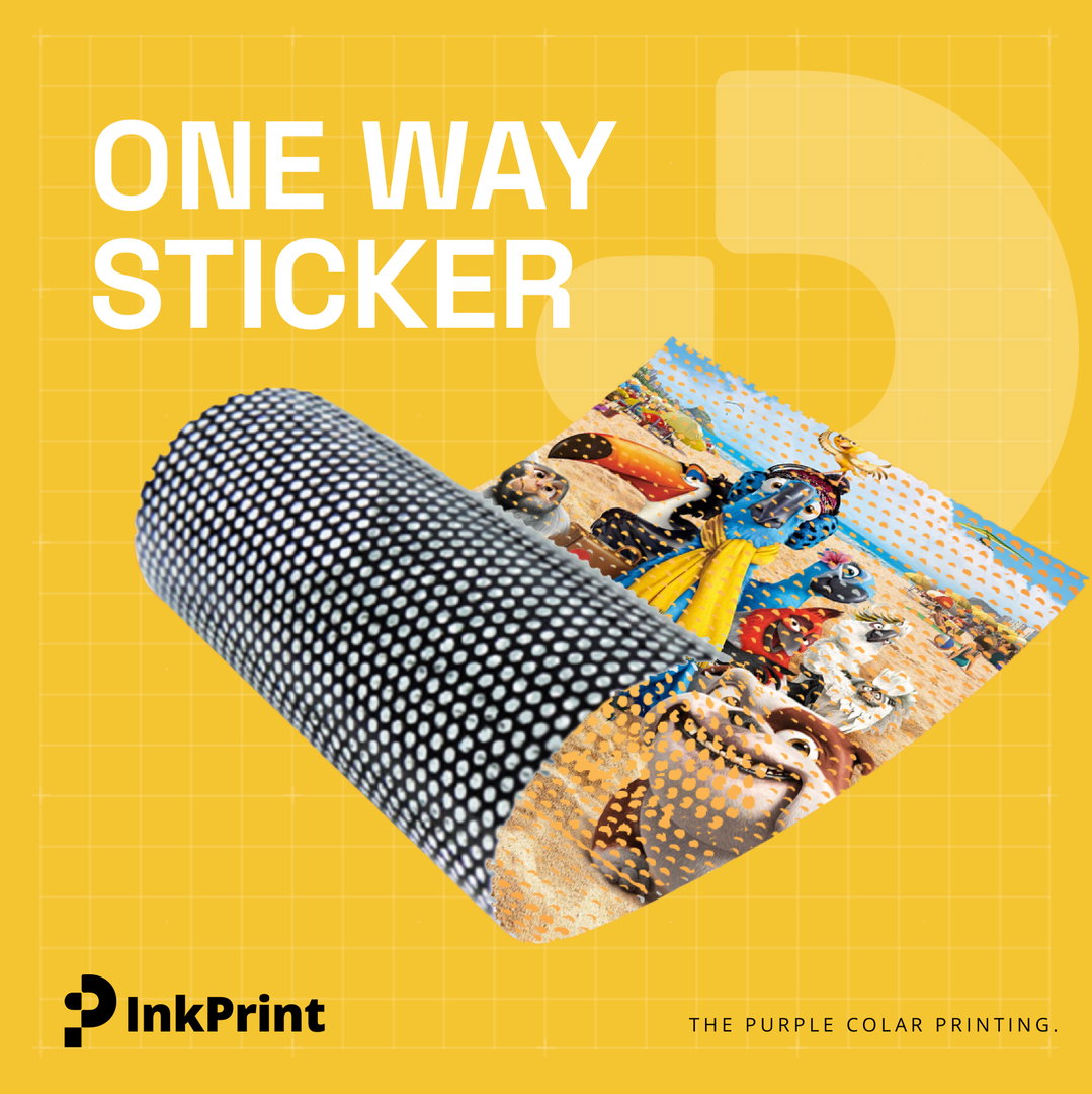 Sticker OneWay Vision Meteran