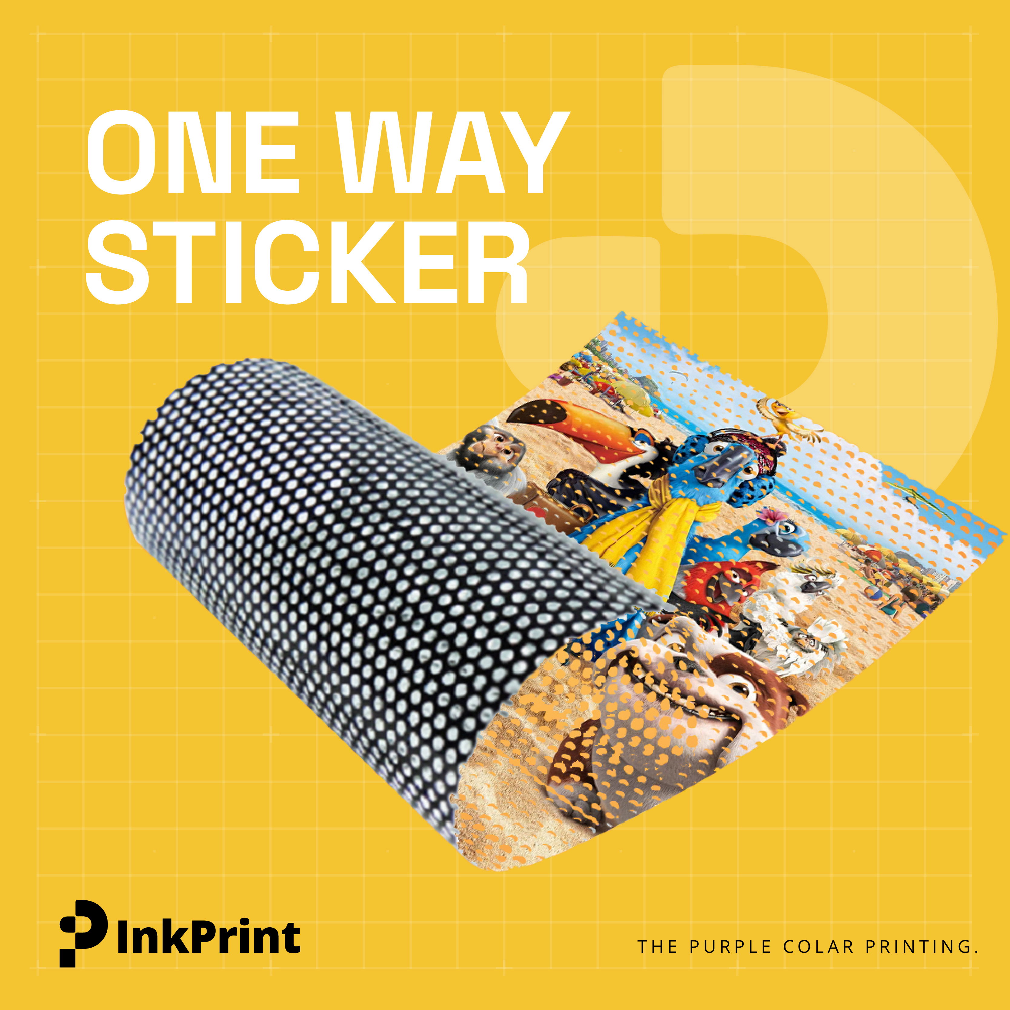 Sticker OneWay Vision Meteran