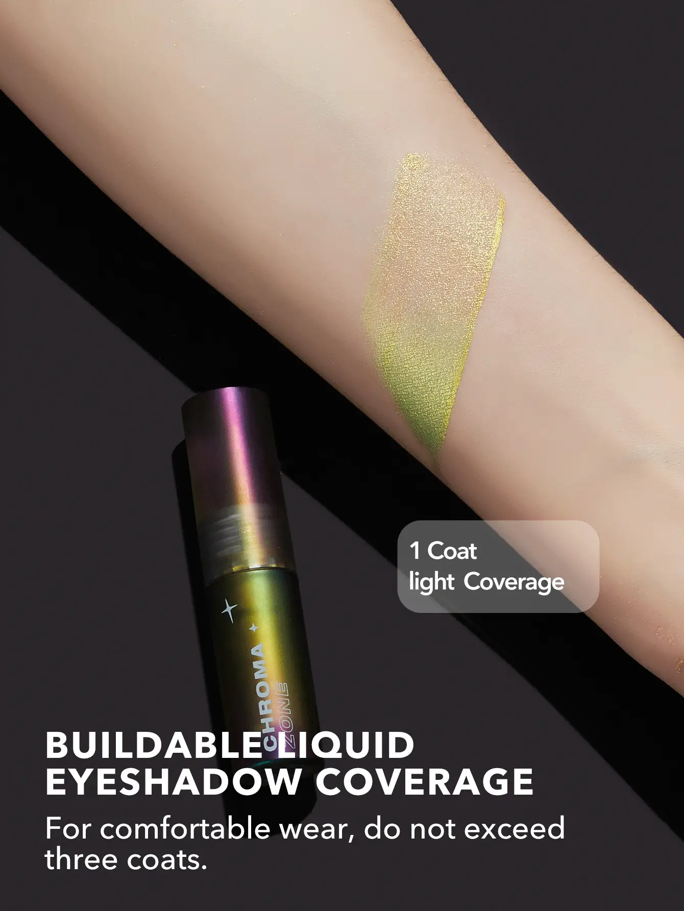 SHEGLAM Chroma Zone Multichrome Liquid Eyeshadow - Fool's Gold_4