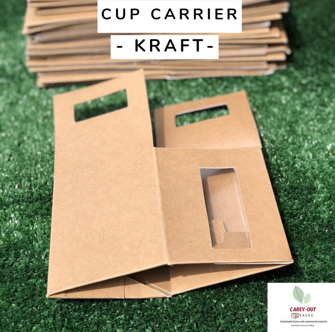 SINGLE TAKEOUT CUP CARRIER - BROWN _5