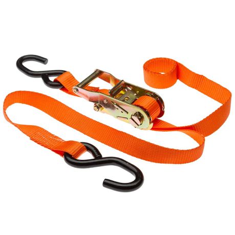 1.5" x20ft Durable Ratchet Tie-Down Strap with Metal Buckle - 6m