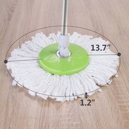 Green- 360 Spin Mop & Bucket System with Microfiber Head
