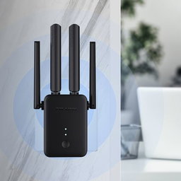 PIX- LINK portable Quad Antenna Wi-Fi Range Extender Booster