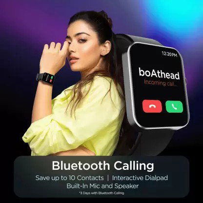 BoAt Wave Flex Connect 1.83" (4.64 cm) Large Display BT Calling Smartwatch - Active Black_2