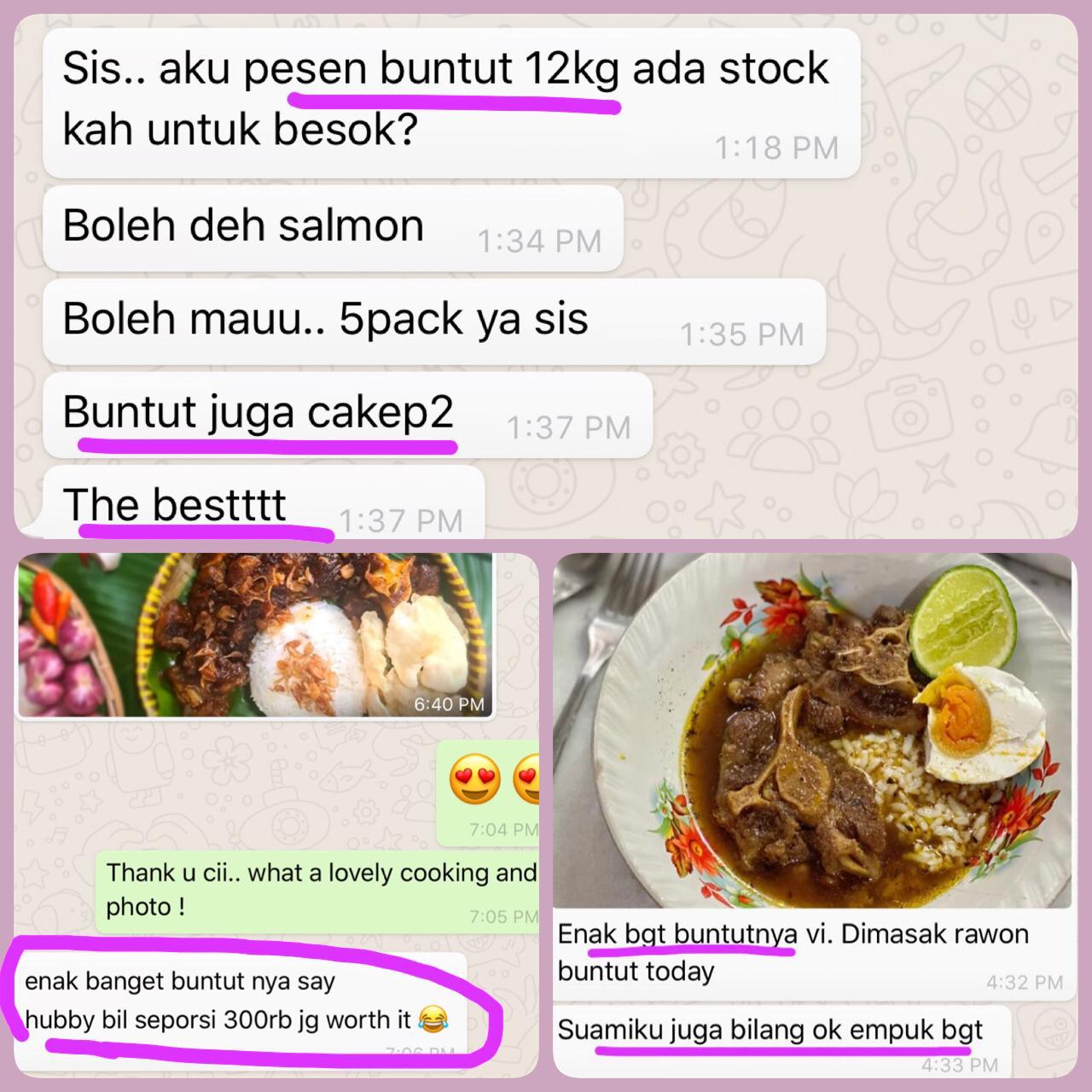 Paket Hemat Buntut 1 KG + Bumbu Munik 1 Pcs_1
