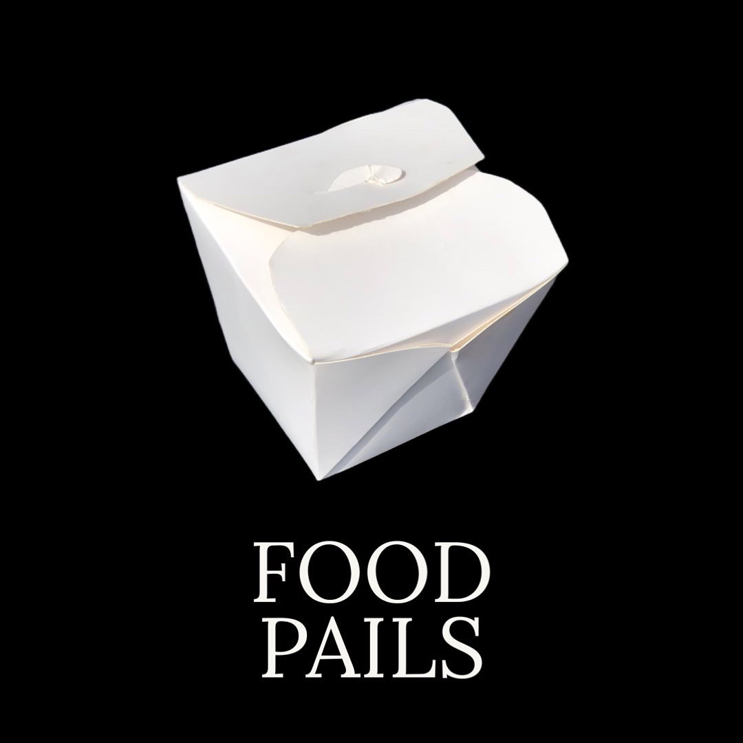 CHINESE TAKEOUT PAILS - PLAIN WHITE  - 946ml (32oz)_4