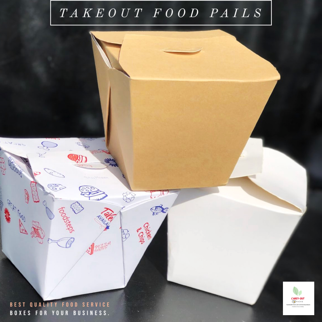 CHINESE TAKEOUT PAILS - PLAIN WHITE  - 946ml (32oz)_7